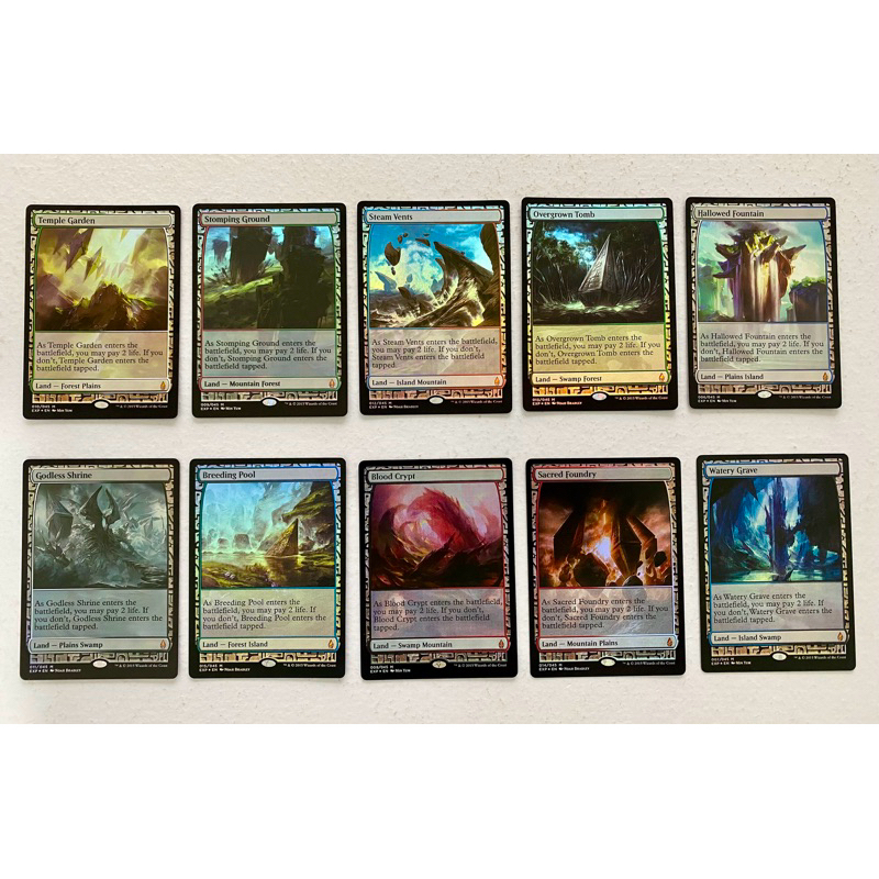 Pr0xy Set - Shock Lands (Foil) | Zendikar Expeditions (EXP) | Shopee ...