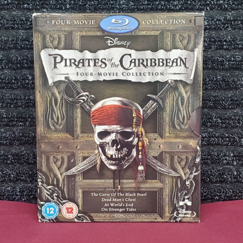 Blu ray Disney Pirates of the Caribbean Four Movie Collection | Shopee ...