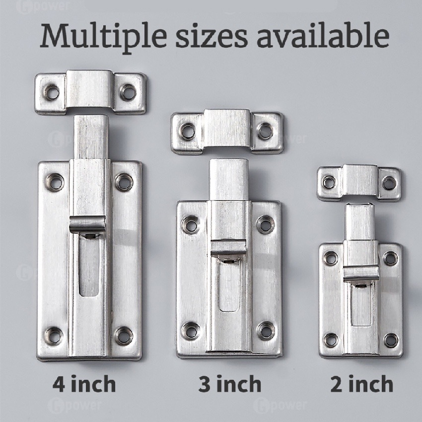 2/3/4 inch Stainless Steel Door Lock Sliding Door Latch Door Buckle ...