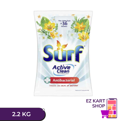 EZ KART SURF POWDER ANTIBACTERIAL 2.2 KG | Shopee Philippines