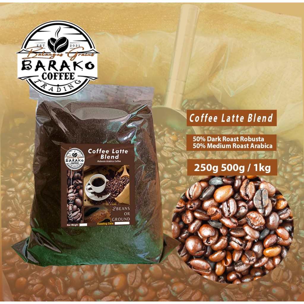 COFFEE LATTE BLEND - ARABICA BLEND COFFEE 50%ARABICA + 50%ROBUSTA 1kg ...