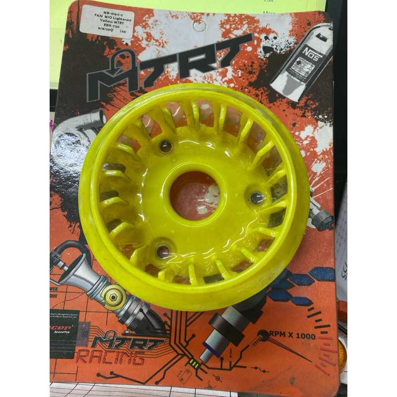 FAN racing for MIO Sporty Lightened Yellow MTRT use for circuit race ...