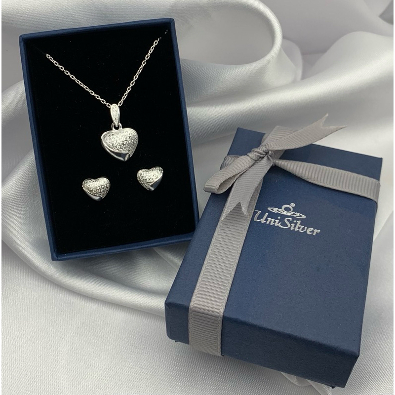 Unisilver 925 Sterling Silver Set Of Jewelry ( SET103-101018) | Shopee ...