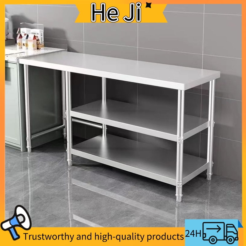 Stainless steel table storage table kitchen stainless steel