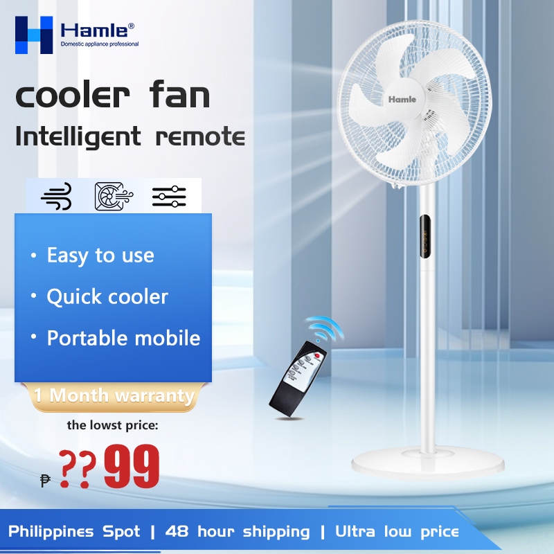 Hamle Electric Fan 16" Remote Control Floor Fan Home Desktop Powerful