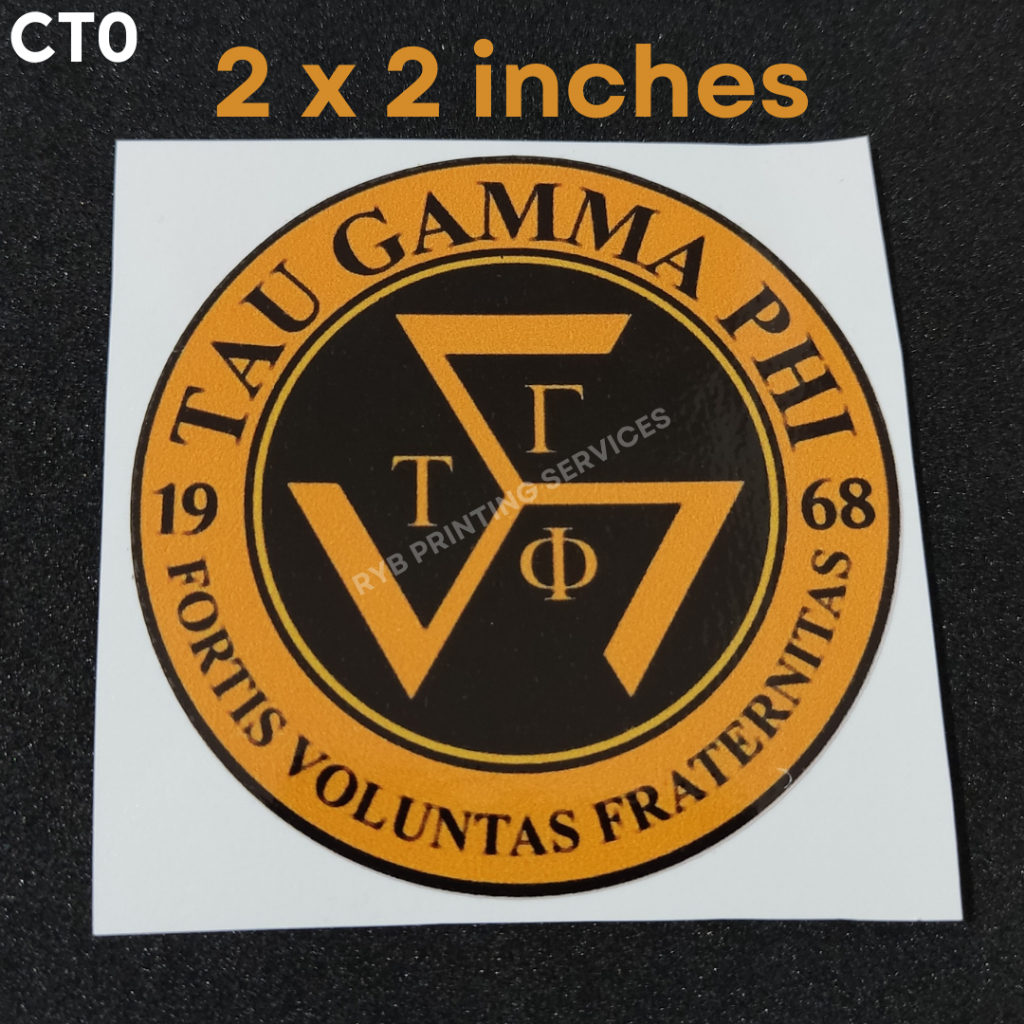 Tau Gamma Phi Sticker TGP decals TRISKELION | Shopee Philippines