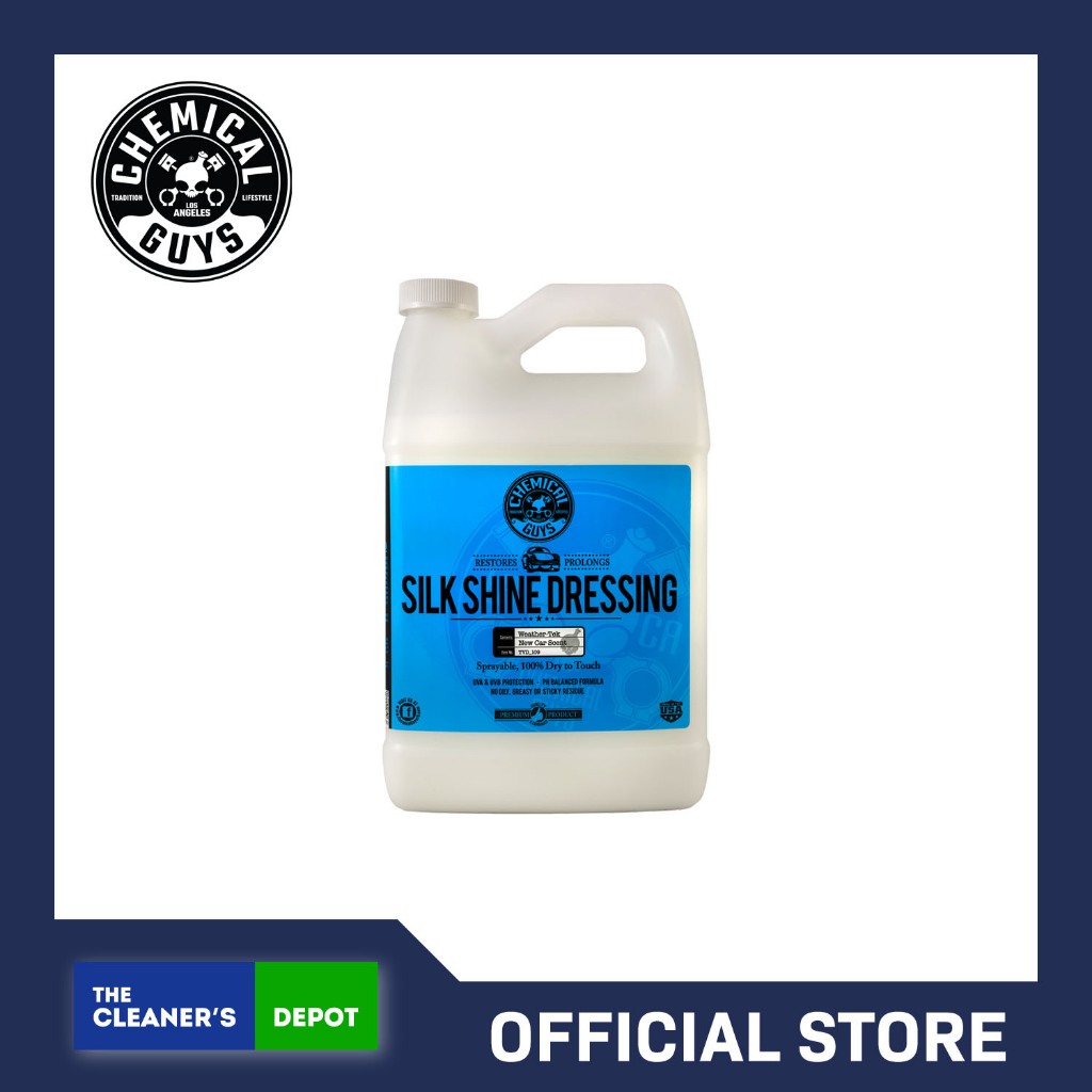 silk shine vinyl rubber plastic satin protectant dressing Chemical Guys SILK SHINE VINYL, RUBBER, PLASTIC SATIN PROTECTANT DRESS