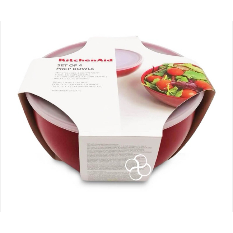 Kitchenaid Poly Prep Bowls with Lid-4s | Shopee Philippines
