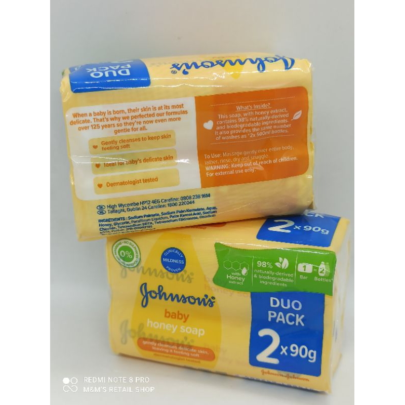 JOHNSON'S Baby Honey Soap 2x90g Made in Poland | Shopee Philippines