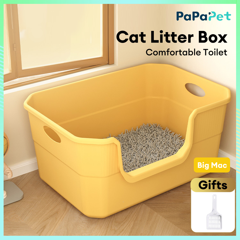 Cat Litter Box Large Capacity Cat Litter Pan Large Space Convenience ...