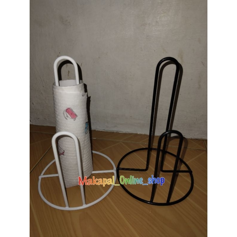 Tissue Holder Metal coated wire | Shopee Philippines