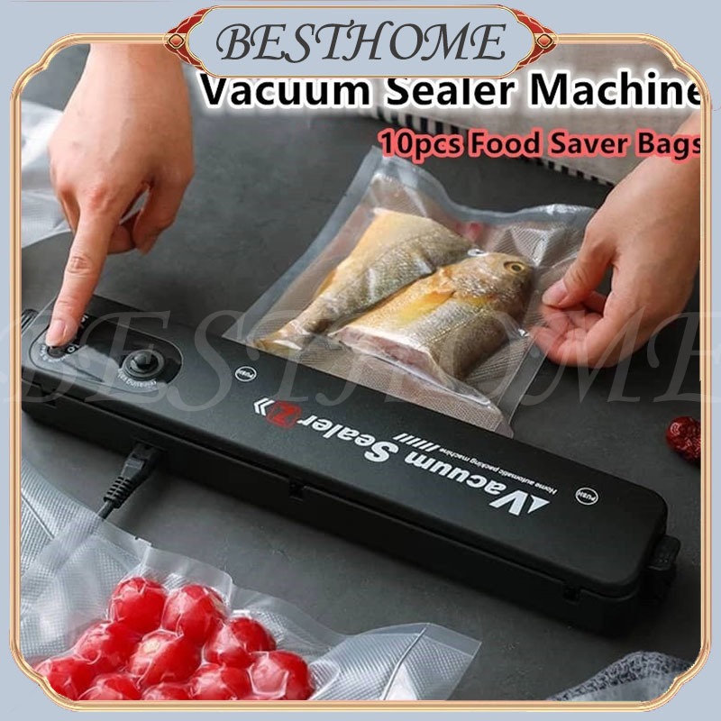 [COD]Food Vacuum Packaging Machine Household Automatic Vacuum Sealing  Machine FREE 10pcs Vacuum Bag
