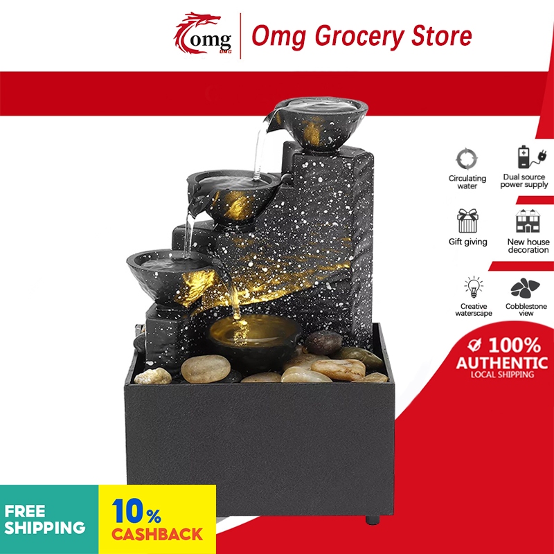 Floating Teapot Water Fountain Ornament, LED Lights and Floating Teapot ...