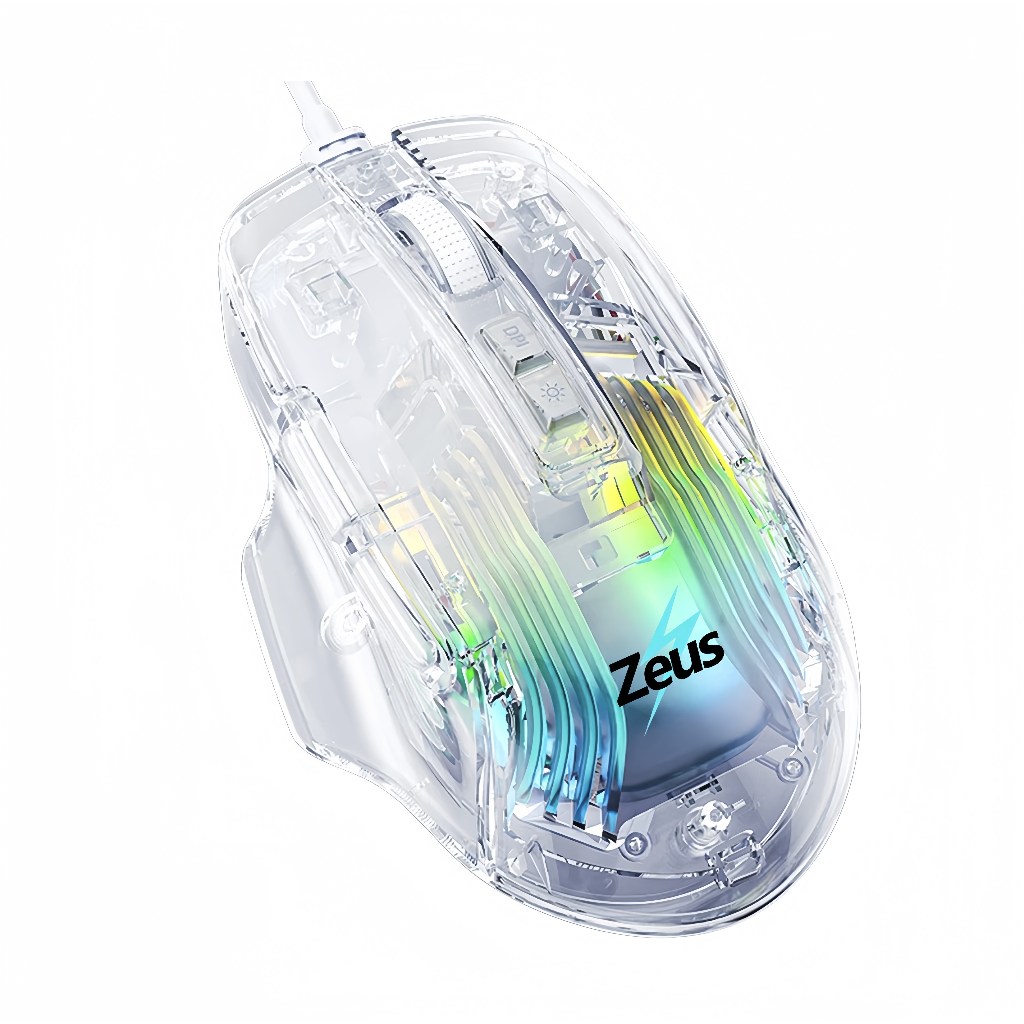 Zeus GD-800 Transparent LED Gaming Mouse Wired Mouse | Shopee Philippines