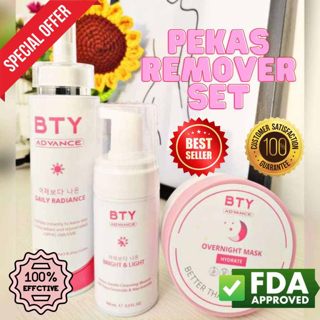 BTY Advance Basic Skincare Set - PEKAS AND MELASMA REMOVER | Shopee ...