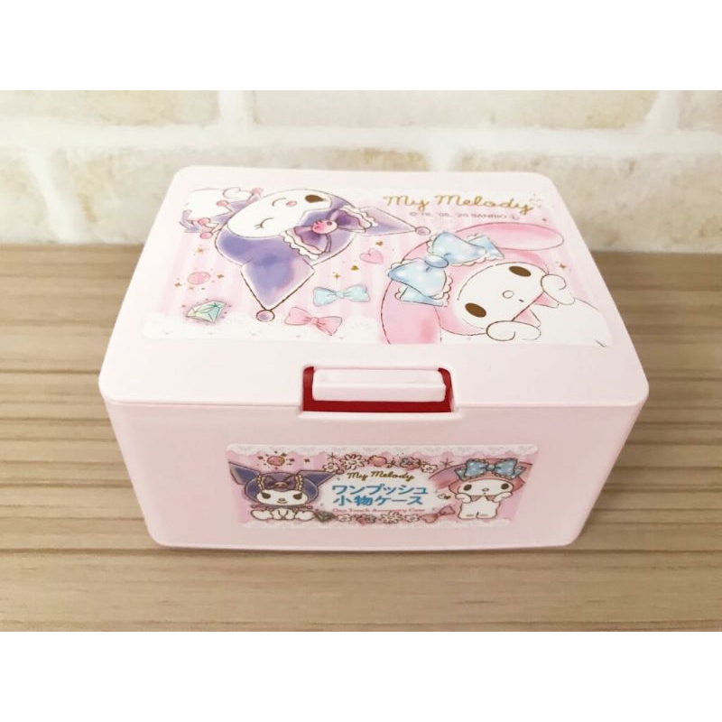Sanrio My Melody Collection - Organizer Portagioie 3 Cassetti In Resina, Ruotabile, 8,2x13x24,5 Cm
