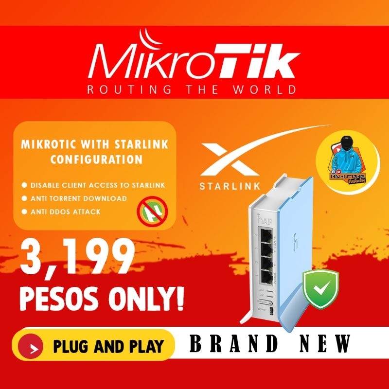 MikroTik hAP lite - w/Starlink Configuration | Shopee Philippines