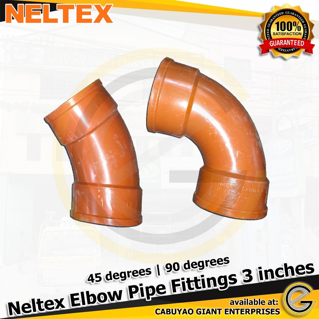 Neltex Saniline or Saniguard Elbow PVC Pipe Fittings 82mm 3 inches (45 ...