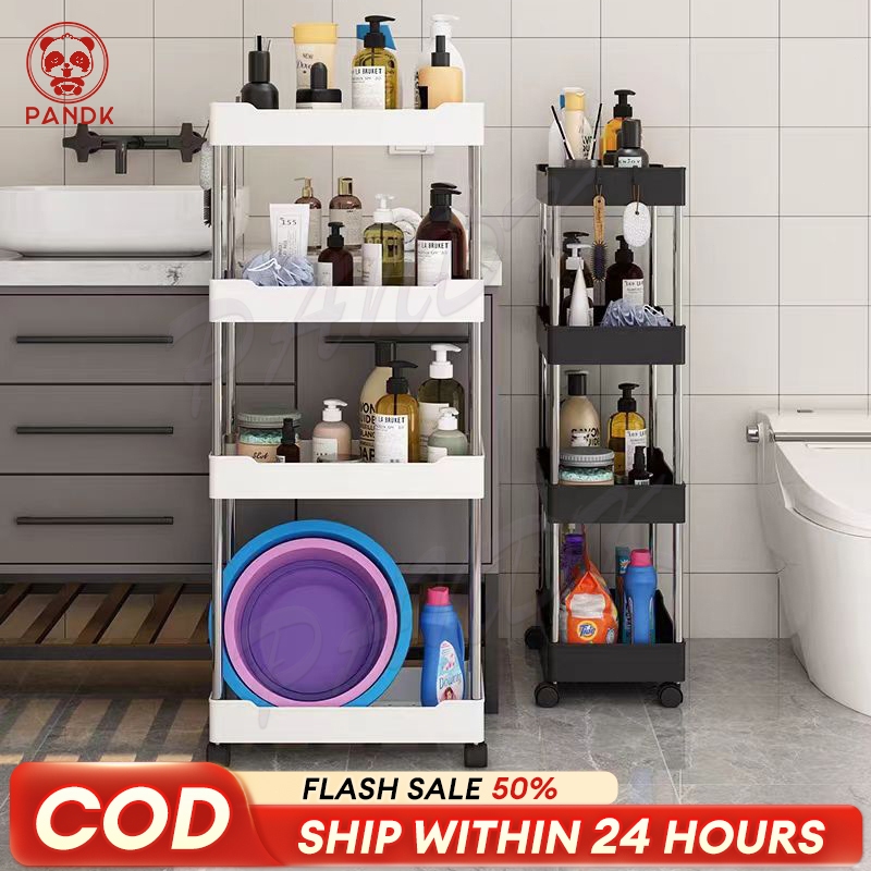 Space-Saving Storage Organizer Rack Trolley Cart Organizer Gap shelf ...