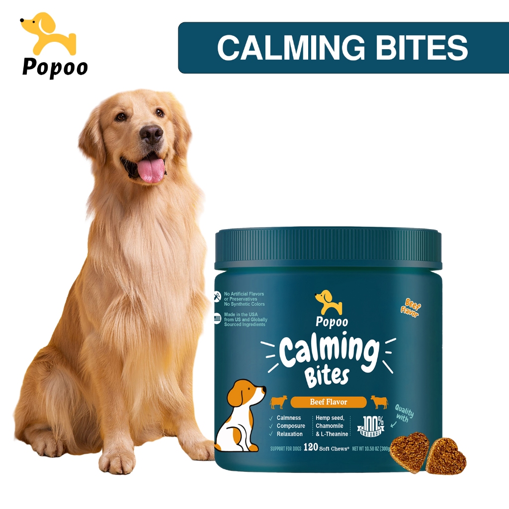 Popoo Calming Bites for Dog Composure & Relaxation Dog Healthy Calming