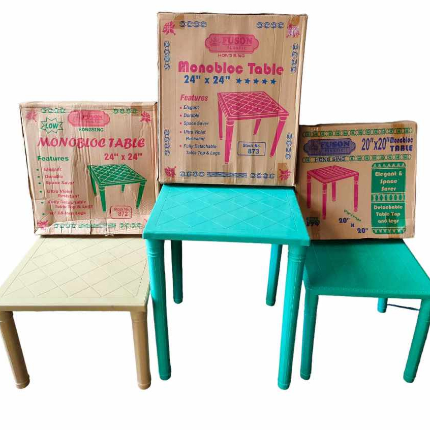 MONOBLOCK TABLE FUSON TABLE KIDDIE TABLE (HIGH LEGS and LOW LEGS) Shopee Philippines