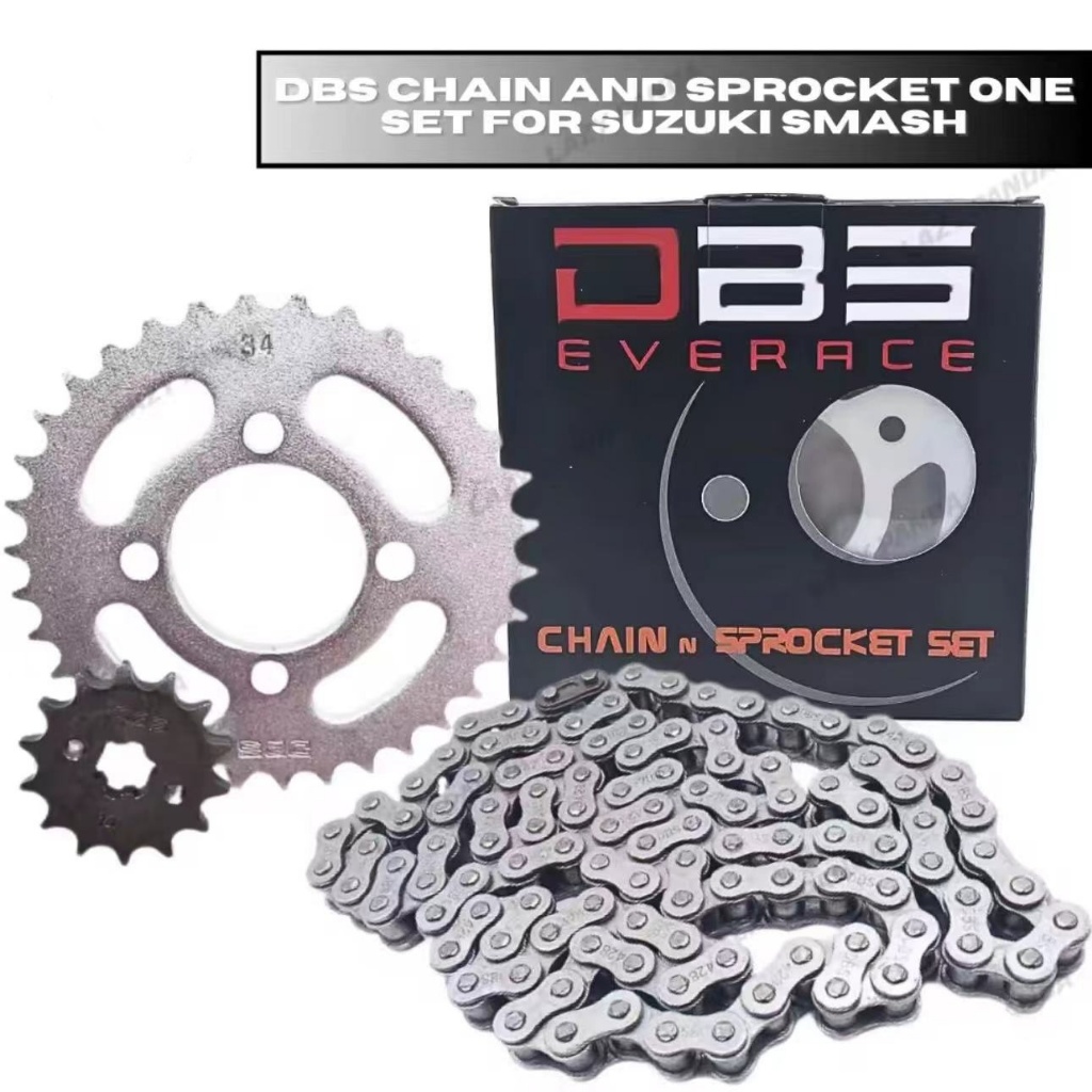 Motorcycle DBS Xrm/Wave Chain and Sprocket Set 34T 36T 38T | Shopee ...