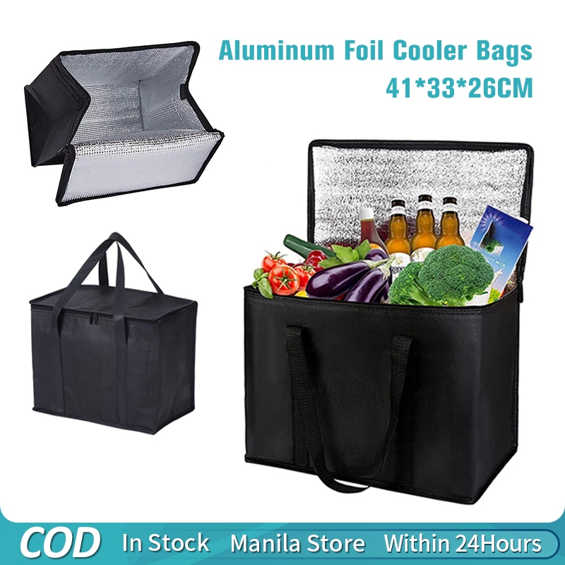 Insulated Food Delivery Bag Aluminum Foil Cooler Bag and Insulated ...