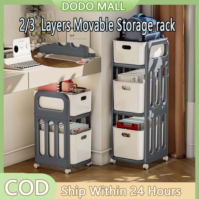 Rolley Schoolbag Storage Rack 2/3 Layers Movable Multi -layer Storage ...