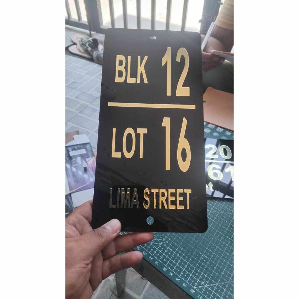 10x5 inchinch vinyl sticker House Plate Signage/Marker/Acrylic | Shopee ...