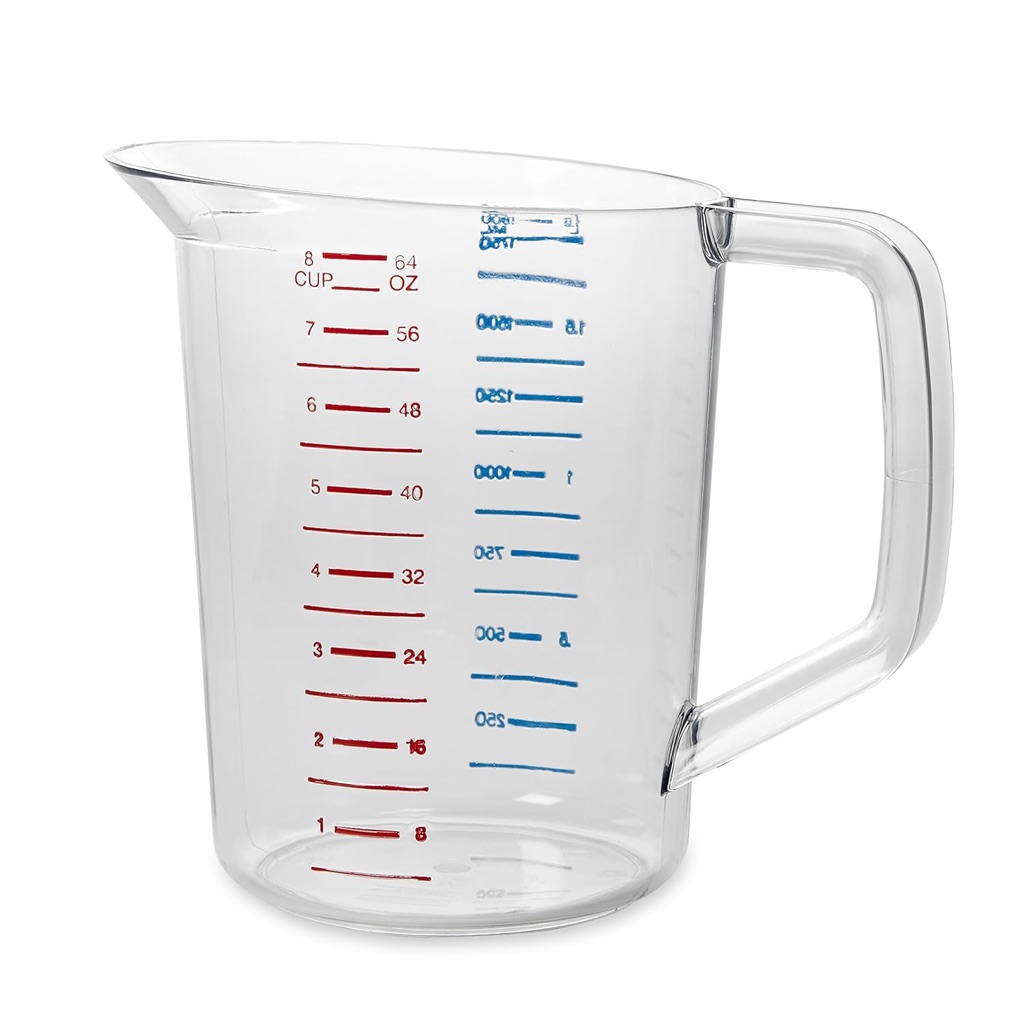 Graduated Pitcher 64oz Rubbermaid Break-Resistant Measuring Cup ...