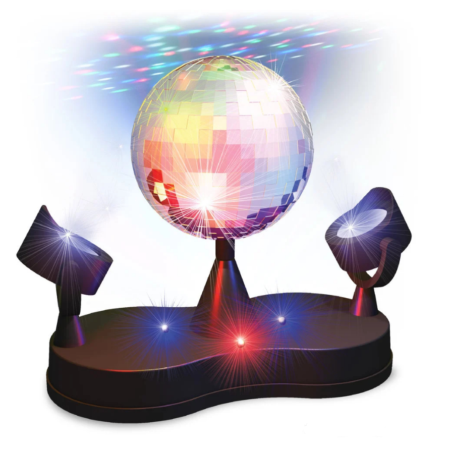 ANKO 5V Dual LED Party Disco Light With Rotating Mirror Ball Home Light
