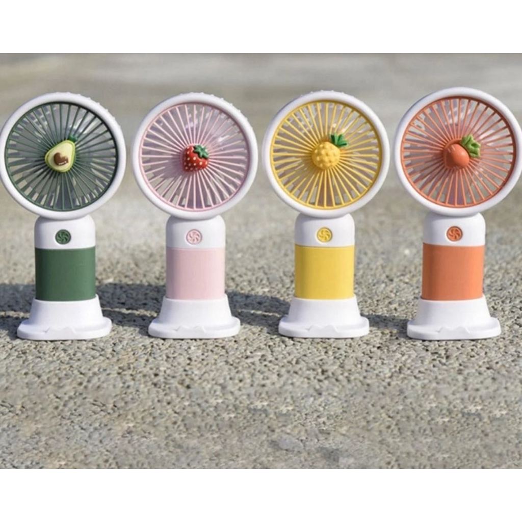 Fruit handheld fan mini fan cool blowing outdoor pink colorful ...
