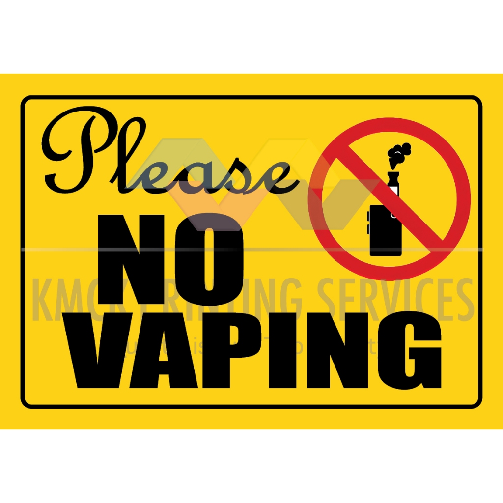 elfbar nachfüll pod läuft aus No Smoking No Vaping Sign Pack, SKU: KT-0026 main image 1