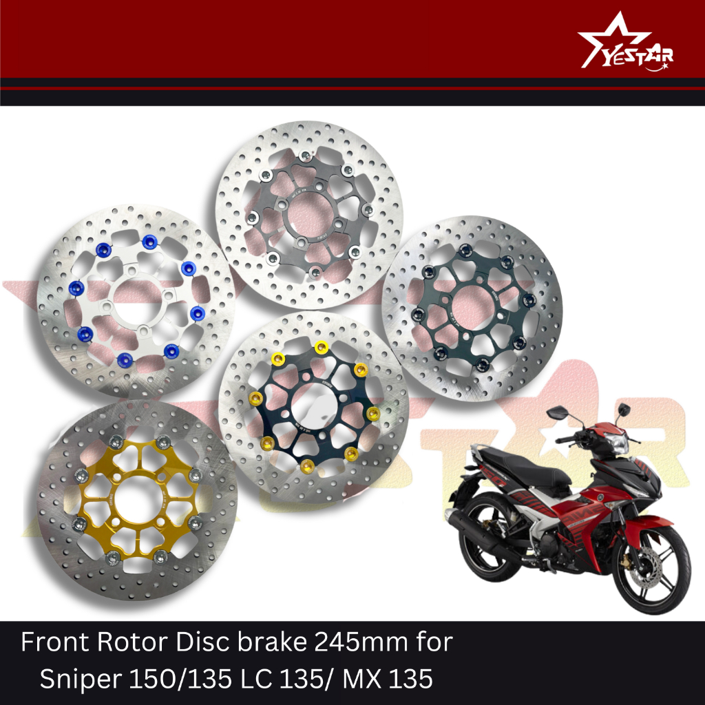 Yestar Front Rotor Disc brake 245mm for Sniper 150/135 LC 135/ MX 135 ...
