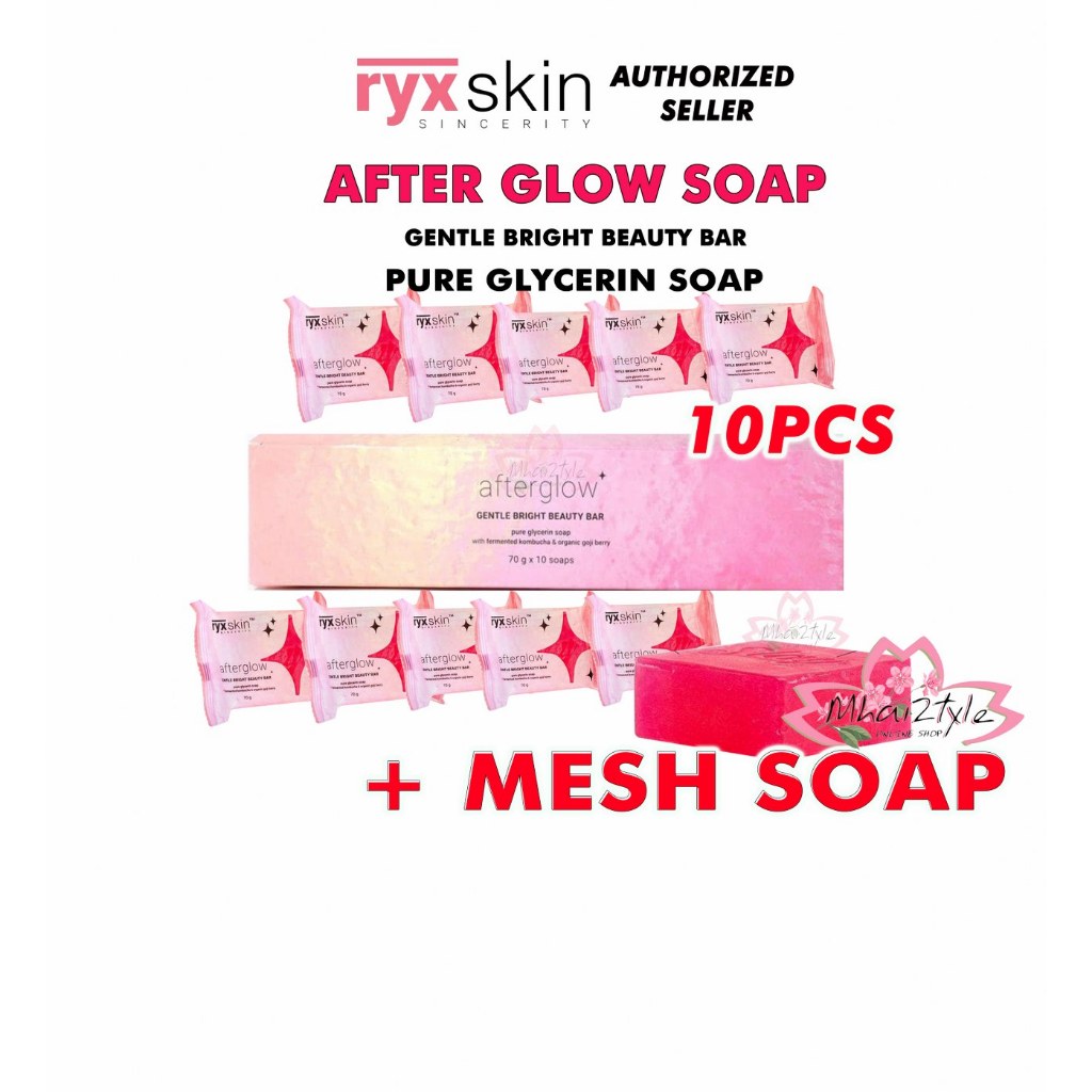 AFTER GLOW GENTLE BRIGHT BEAUTY BAR 100 Pure Glycerin By Ryskin Shopee Philippines