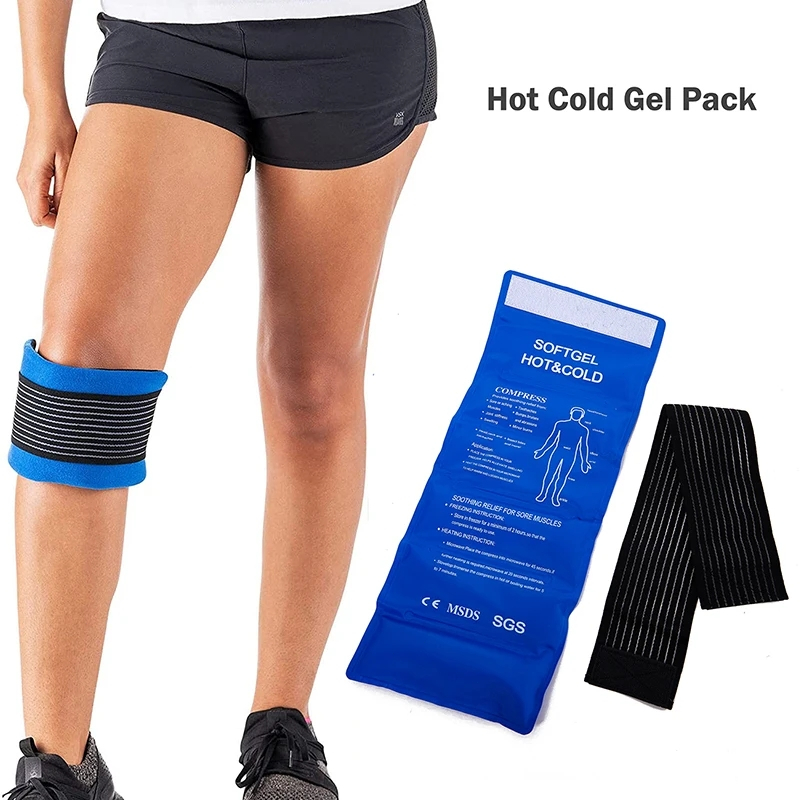 Gel Ice-Cold Pack Soft Reusable Cold/Hot Compress Heat & Cold-Therapy ...