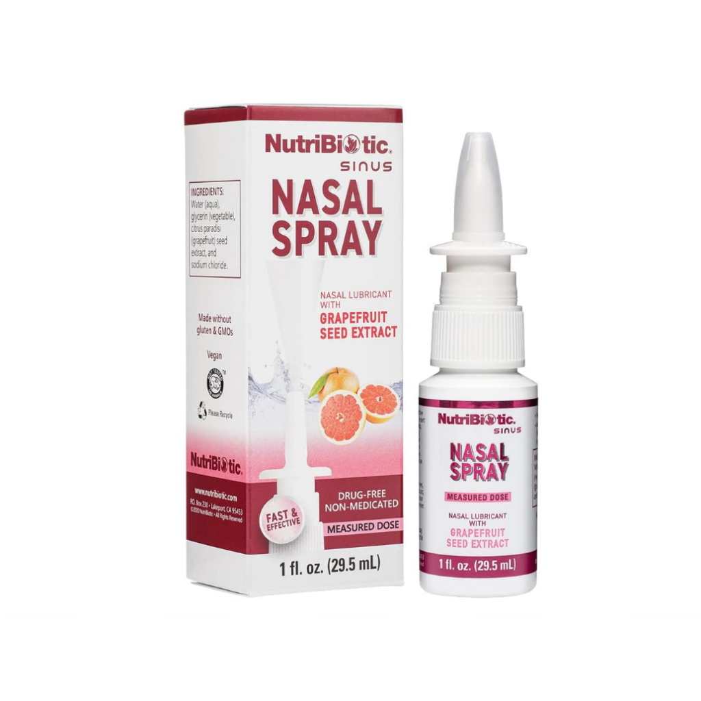 NutriBiotic Spray Nasale Plus | Lubrificante Con Estratto Di Semi Di Pompelmo | 30 Ml