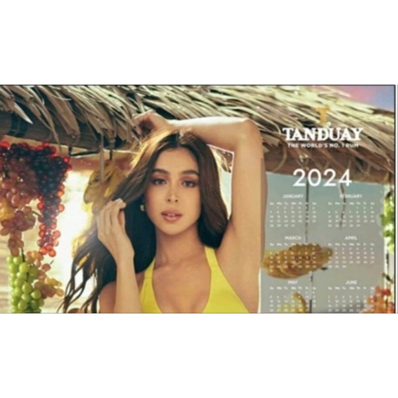 Tanduay 2024 Calendar Julia Barretto Shopee Philippines