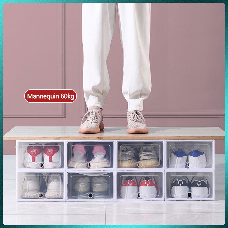 Big Size Foldable Shoe Rack Box Organizer Case Colorful Hard Plastic ...