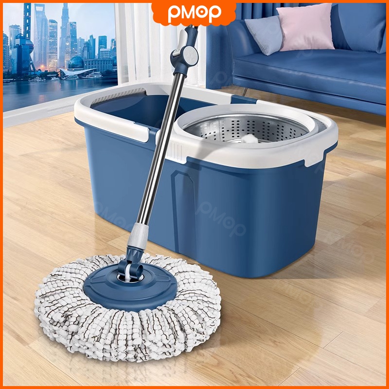 PMOP Magic Spin Mop With Spinner and Bucket Upgraded Stainless steel ...