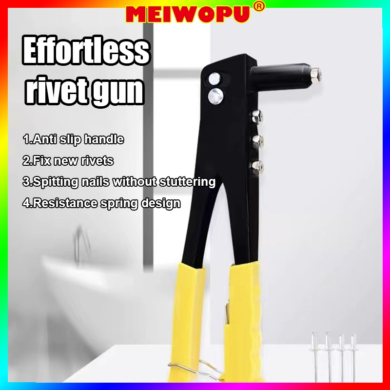 Manual Riveting Gun Dual Handles Convenient Door Lock Nail Pulling Tool ...