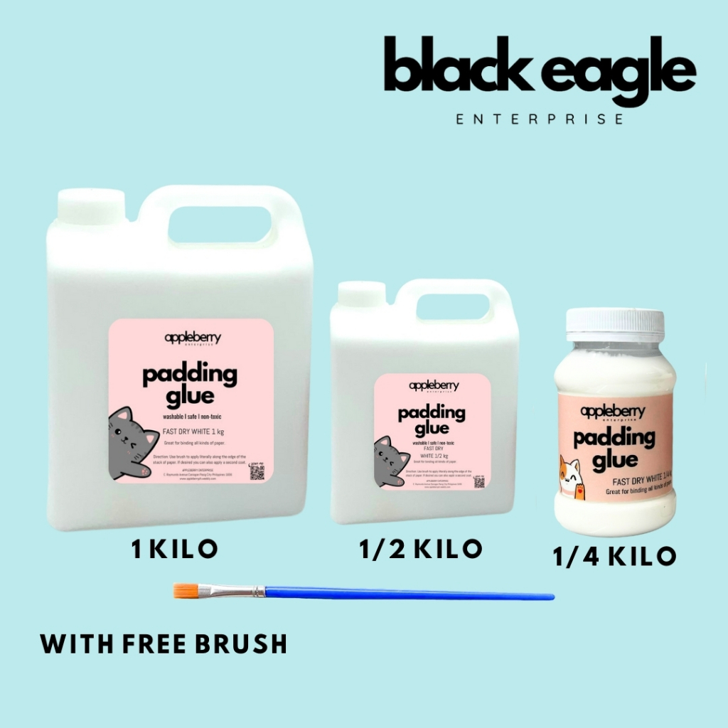 Padding Glue WHITE ( for DIY Notepad ) FREE BRUSH | Shopee Philippines