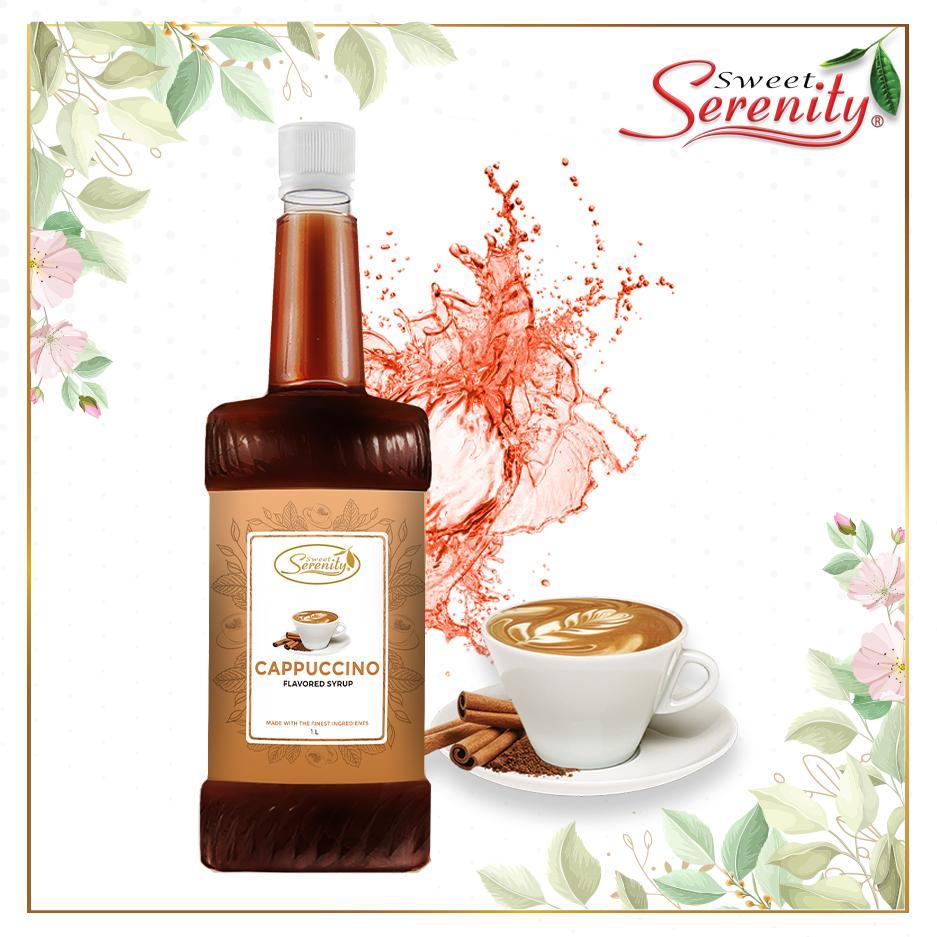 Sweet Serenity Cappuccino Flavored Syrup Coffee base 1LITER Shopee