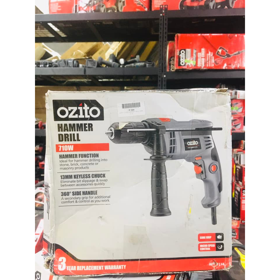 Ozito Hammer Drill 13mm 710W Corded Shopee Philippines