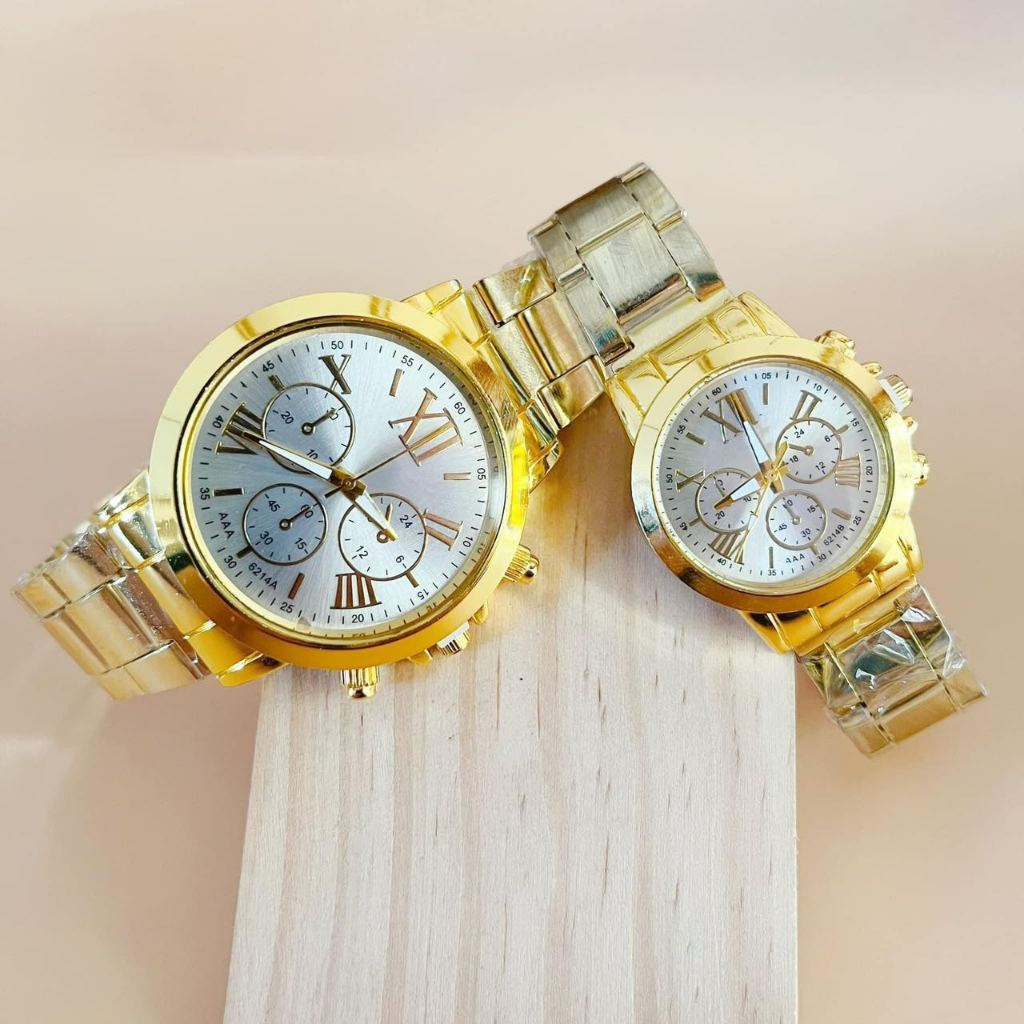 Buy 1 take 1 Couple Watch 18K Gold Watch for Women and Men Wedding Watch