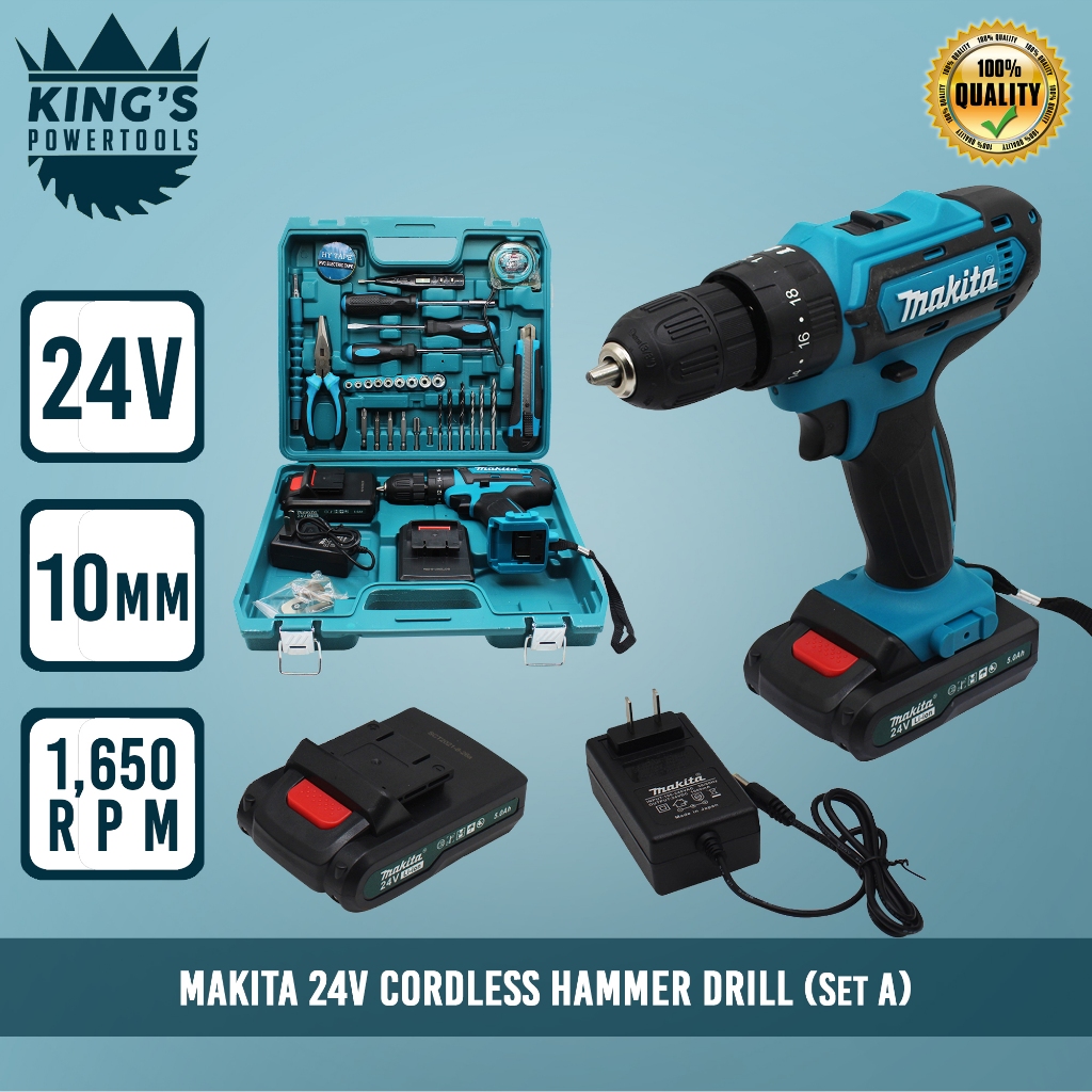 Makita DF331D 24V Cordless Hammer Drill (Tools Set) | Shopee Philippines
