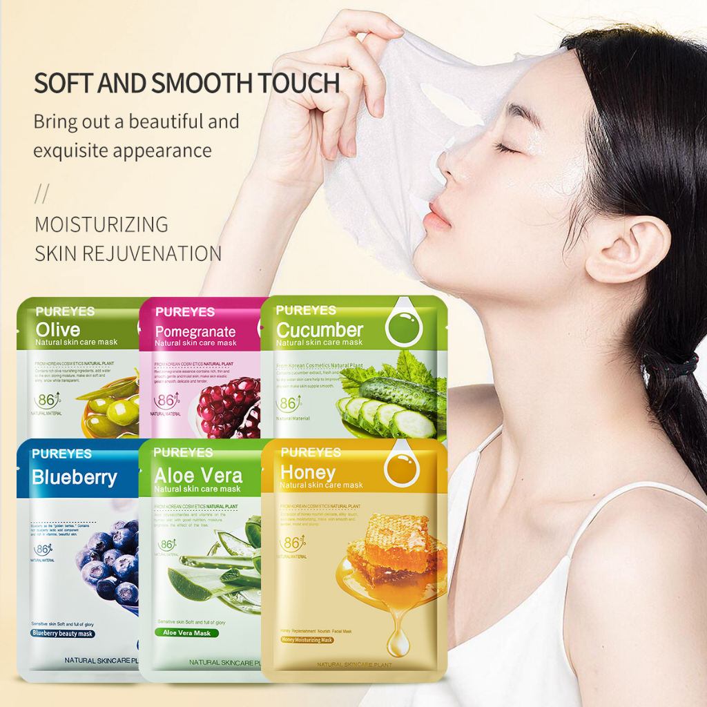 DW PUREYES Fruit Facial Mask Whitening Face Mask | Shopee Philippines