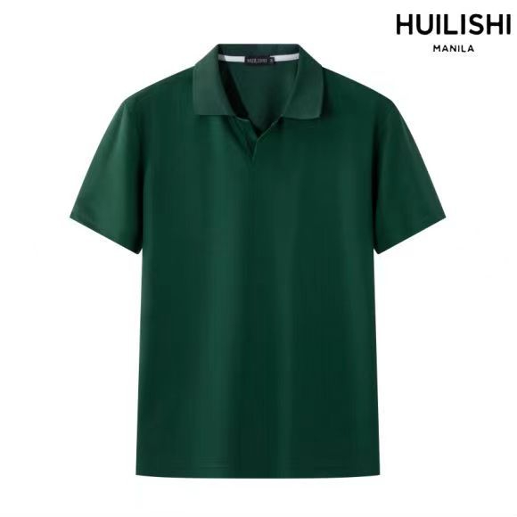 Huilishi Italian elegant business lapel T-shirt new anti-wrinkle non ...