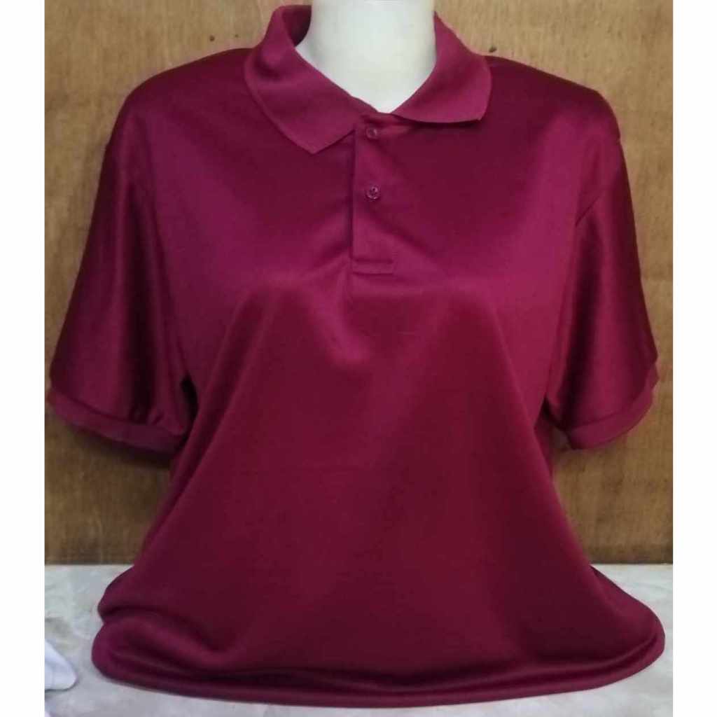 DRIFIT POLO MAROON SHIRT PLAIN UNISEX Shopee Philippines