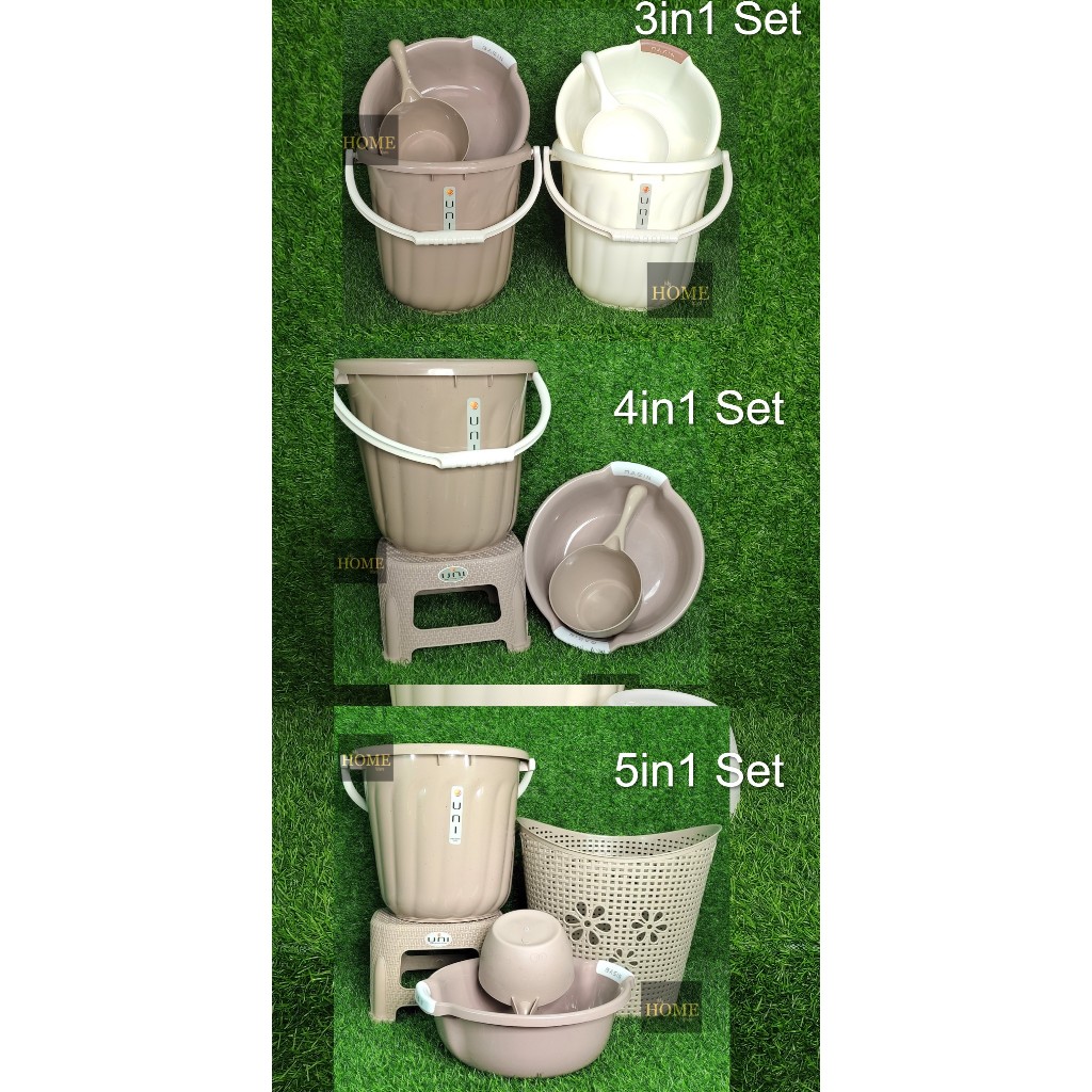 UNI SET (3in1) (4in1) (5in1) / BASIN/ LAUNDRY BASKET/TIMBA,PAIL/TABO ...